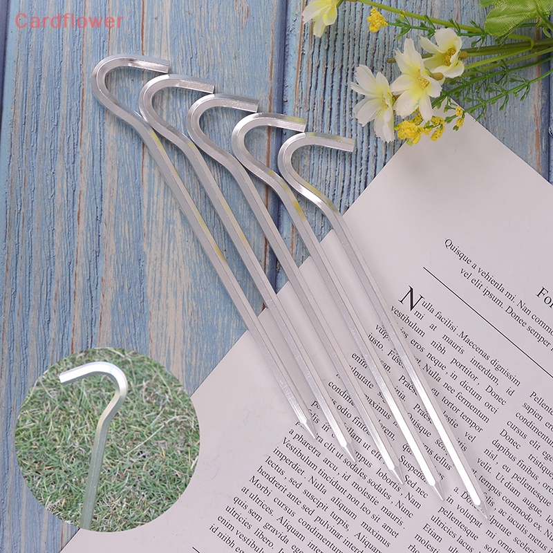 Bộ 5 Cọc Dựng Lều Bằng Hợp Kim Thép Cứng 7.01inch Mới