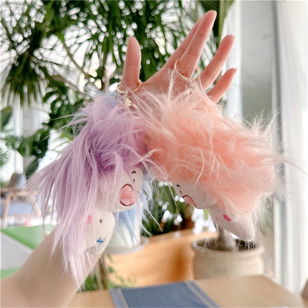 Móc Khóa Hình Búp Bê Nhồi Bông 10cm Dễ Thương