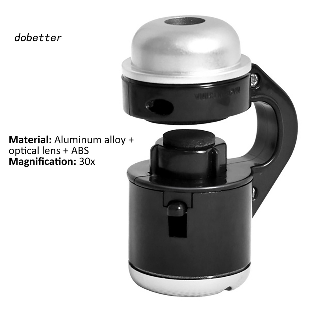 Kính Hiển Vi Góc Rộng Đa Năng Phóng Đại 30 Lần Có Đèn LED Cho Điện Thoại