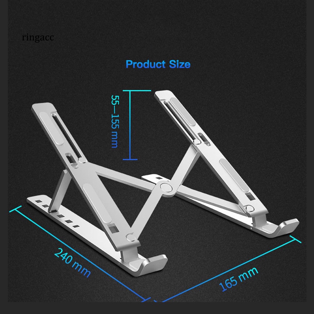 Giá Đỡ Laptop Bằng Hợp Kim Nhôm Chống Trượt Có Thể Gấp Gọn Tiện Dụng