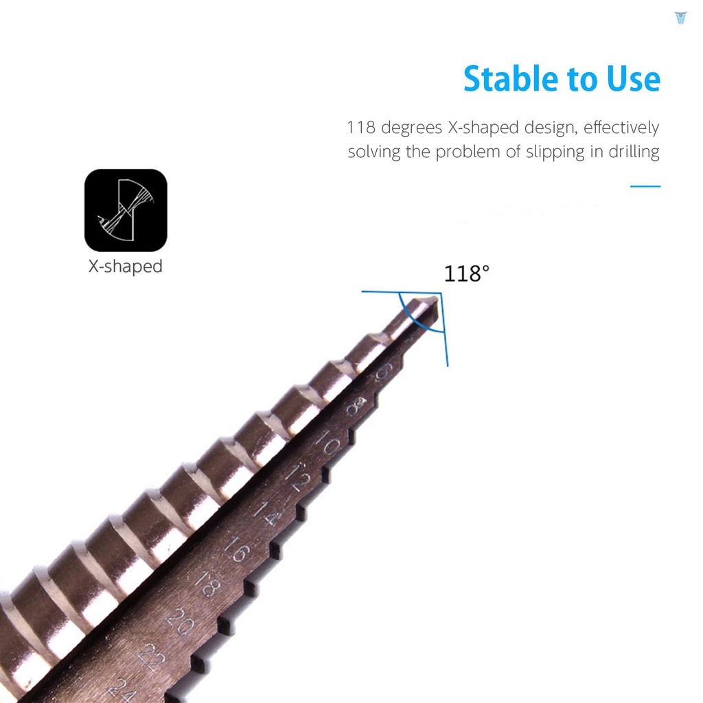 Mũi Khoan 15 Trong 1 Tốc Độ Cao 4-32mm Bằng Thép Không Gỉ Tiện Dụng