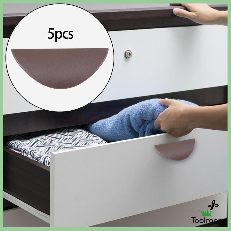 Bộ 5 Núm Tay Cầm Ngăn Kéo Tủ Bằng Nhựa PP Tự Dính Tiện Dụng