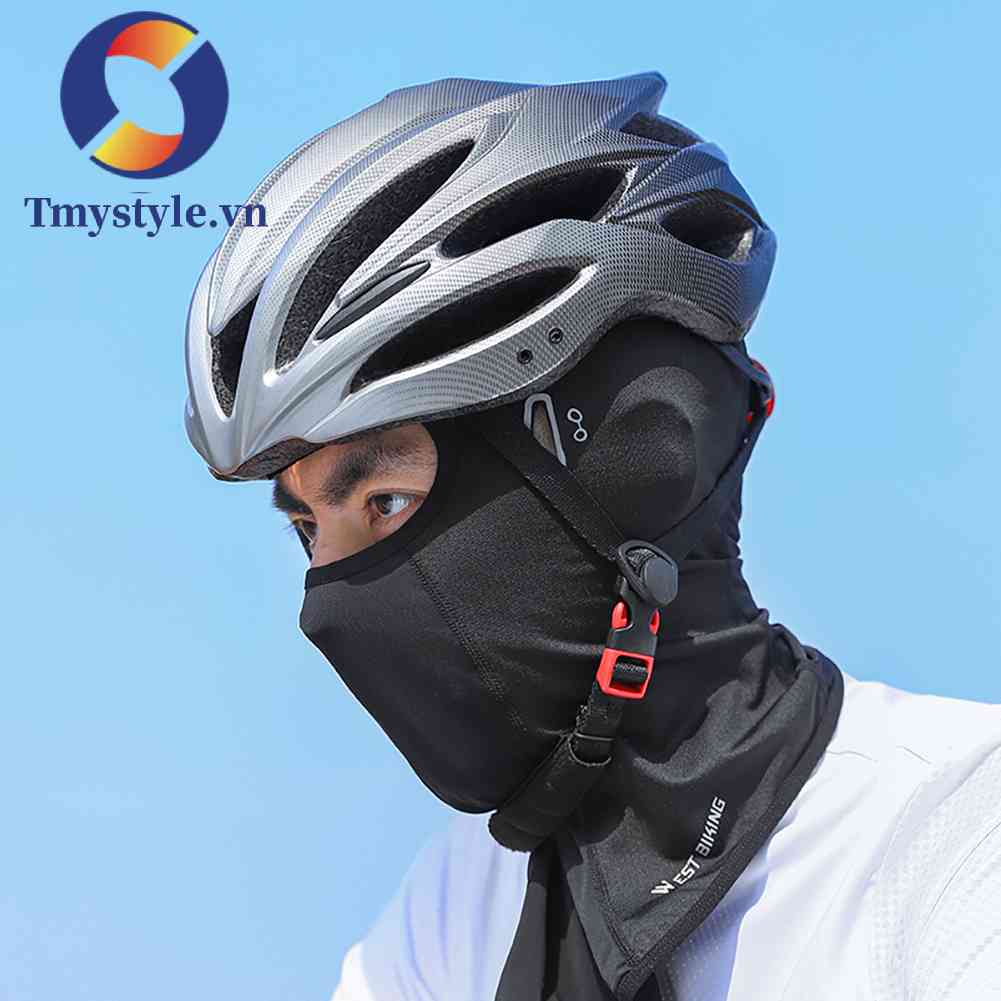 Khẩu Trang Có Mũ Trùm Chống Ẩm Dùng Đạp Xe / Leo Núi / Câu Cá