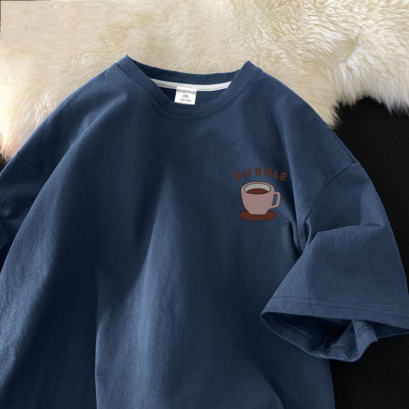 Bigsize t shirt nam，áo phông，áo nam，áo thun nam，áo local brand，áo xám，Áo Thun 100% cotton Tay Lửng Dáng Rộng Phong Cách Hàn Quốc Thời Trang Mùa Hè Cho Nam，đồ bộ nam，đen，trắng，xám，xanh lam，màu hoa mai，