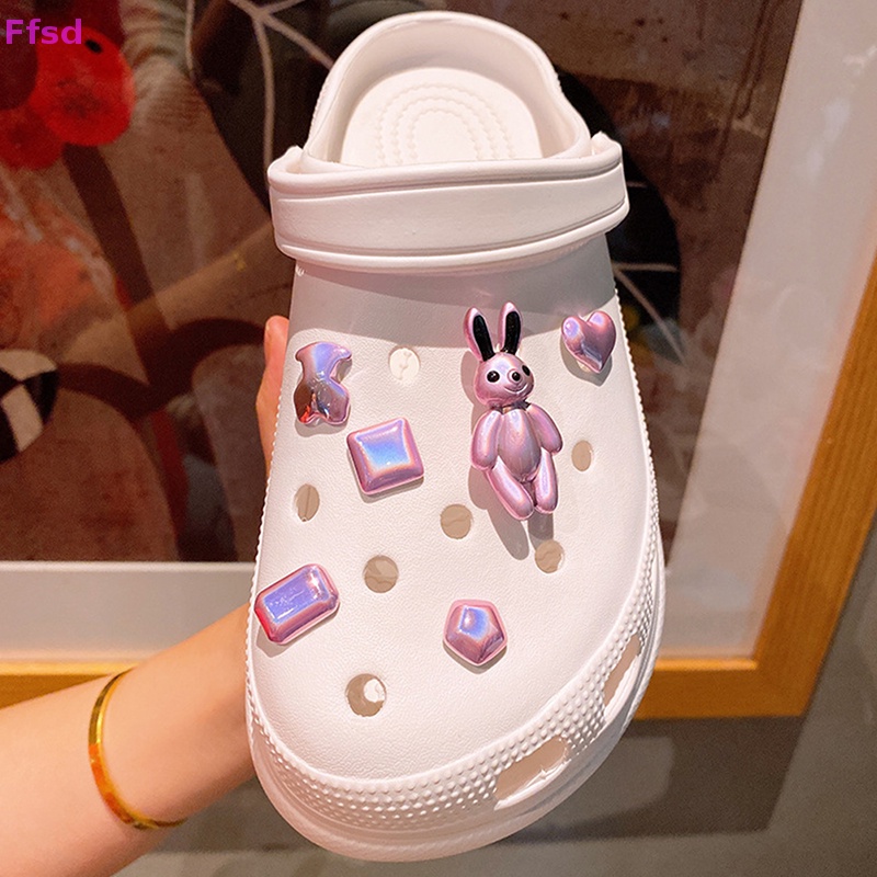 1 Bộ Phụ Kiện Trang Trí Giày Hình Hoa / Giày Croc Hoạt Hình Dễ Thương Có Thể Tháo Rời DIY Làm Quà Tặng Lễ Hội Cho Trẻ Em * Bán Chạy