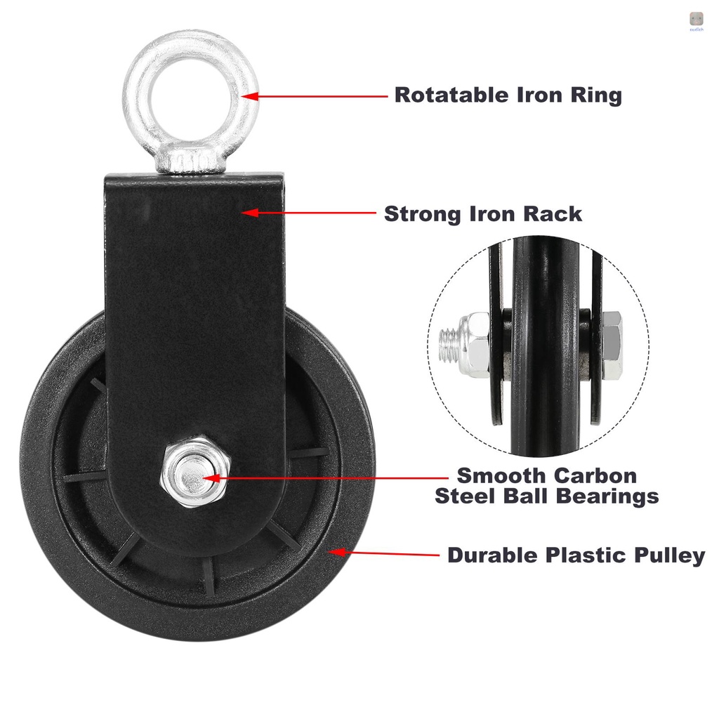 Ròng Rọc Dây Cáp Xoay 360 Độ Không Gây Tiếng Ồn Dùng Để Nâng Tại Nhà