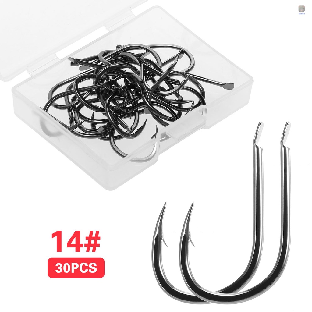 Set 30 Lưỡi Câu Cá Bằng Thép Carbon Mềm