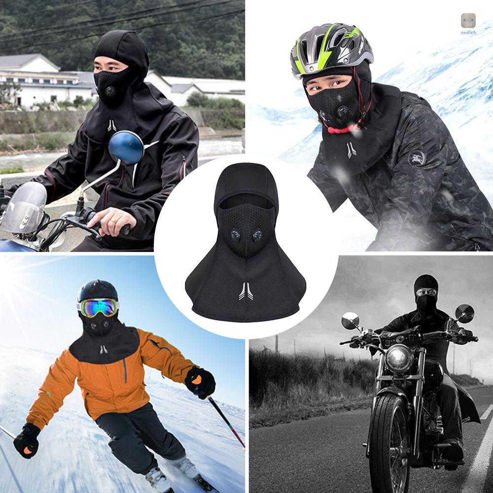 Mũ Trùm Đầu Che Phủ Toàn Diện Bằng Vải Lông Cừu Đàn Hồi Chống Nước Chống Bụi Dùng Trượt Tuyết Đi Xe Đường Bộ Đường Dài Đường Dài