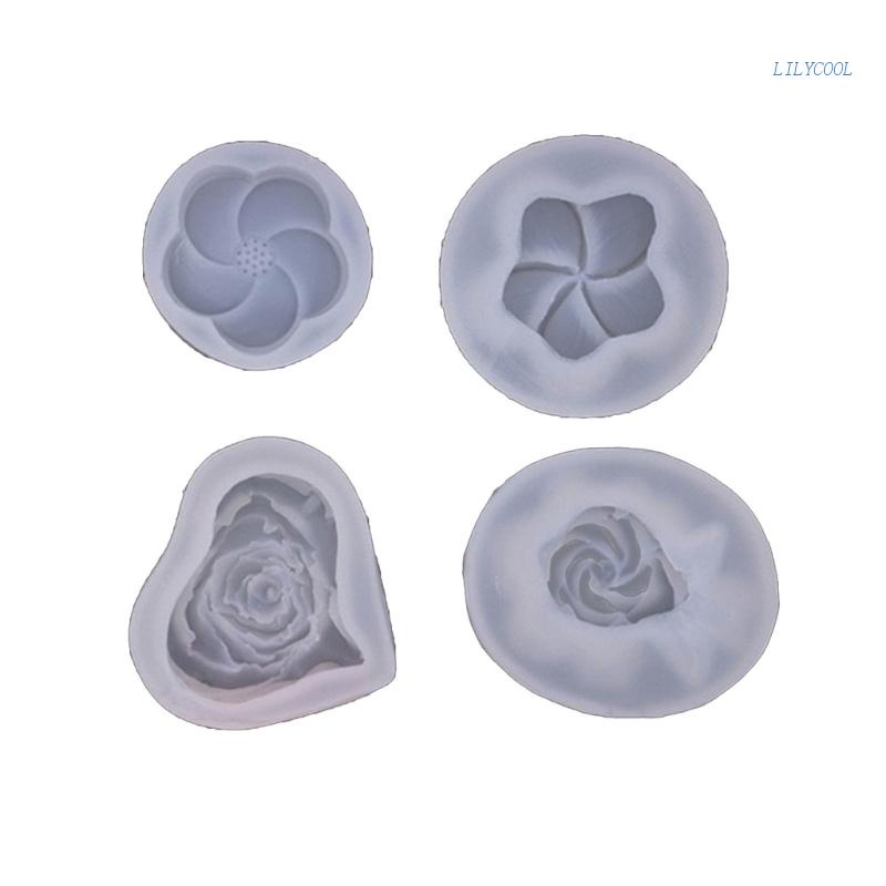 Khuôn Silicone Làm Kẹo / Sô Cô La Hình Bông Hoa DIY