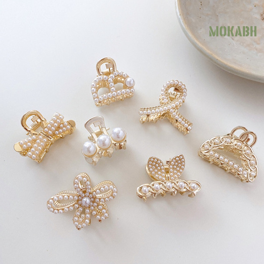 Kẹp Tóc Mini Đính Ngọc Trai Giả Kiểu Dáng Đơn Giản Xinh Xắn