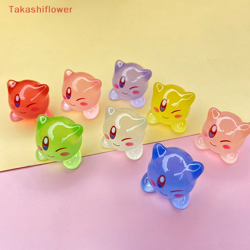 (Takashiflower) Set 2 Kẹp Tóc Bong Bóng Nhựa Dạ Quang Trang Trí Điện Thoại DIY