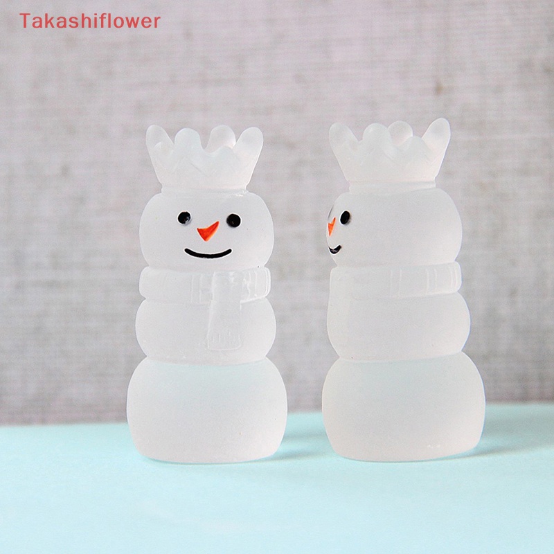 Bộ 5 Kẹp Tóc Nhựa Phát Quang Hình Người Tuyết Xinh Xắn