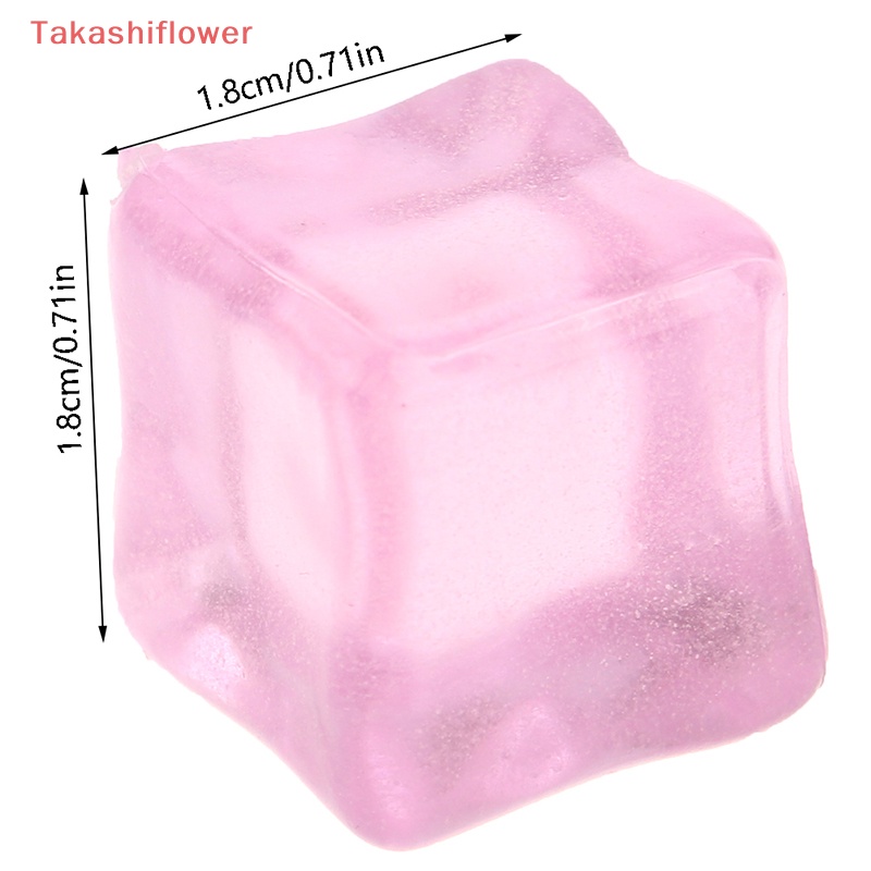 Bộ 5 Khối Đá Vuông Màu Dạ Quang Dùng Trang Trí