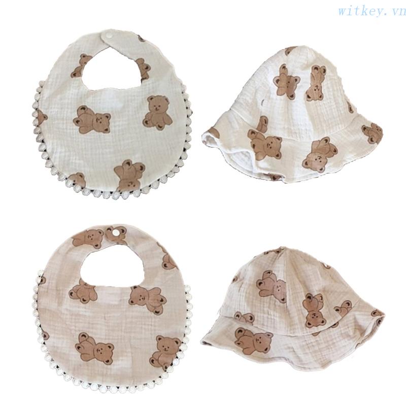 Nón Tai Bèo Thoáng Khí In Họa Tiết Dễ Thương Thời Trang Cho Bé Sơ Sinh