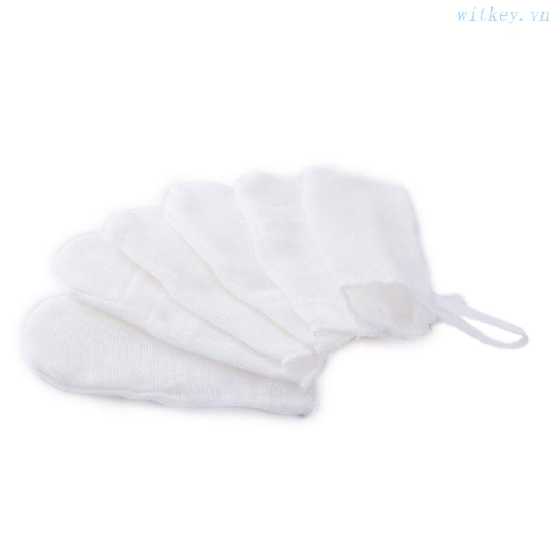 Bộ 6 Bàn Chải Gạc Làm Sạch Miệng Chăm Sóc Bé Sơ Sinh