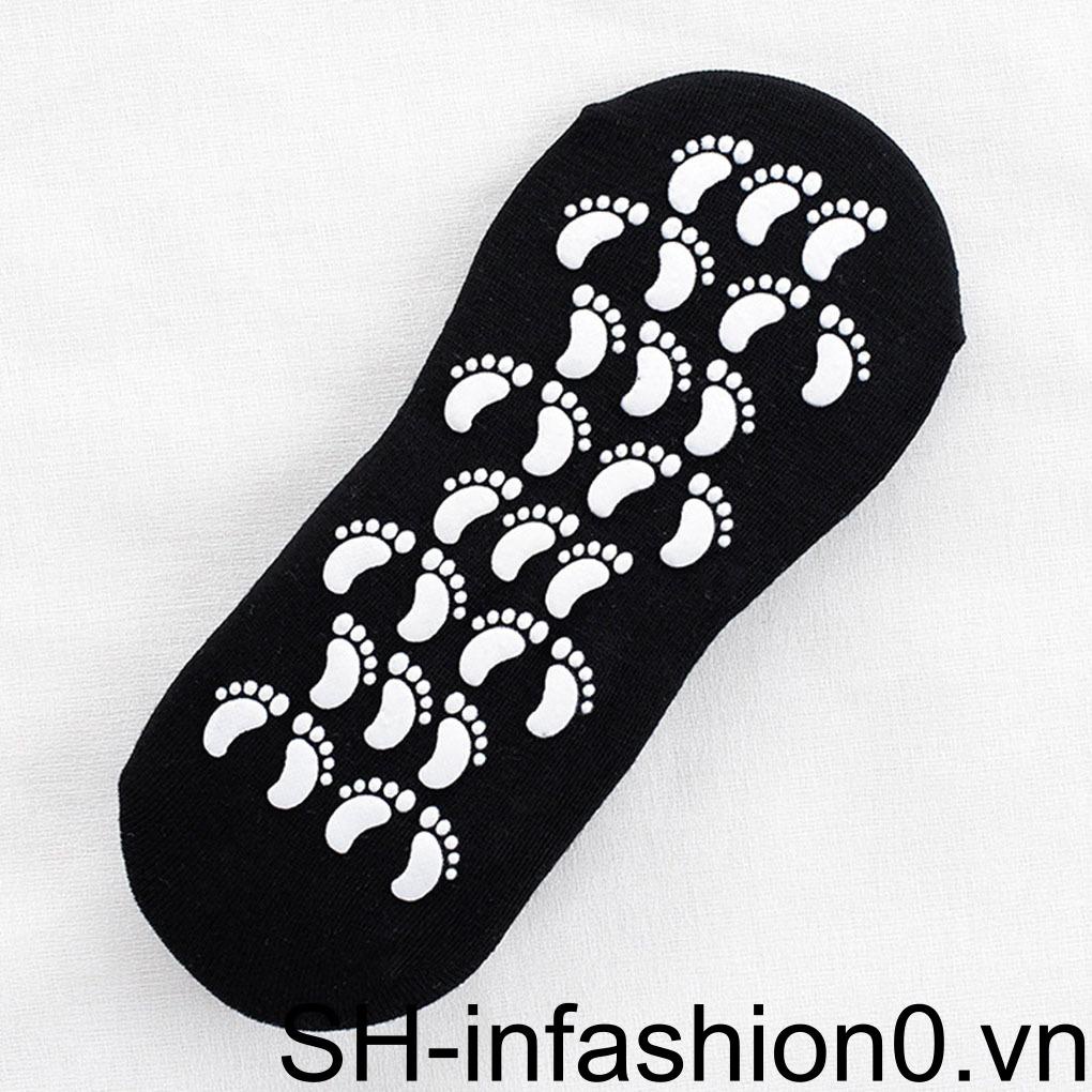 1 Đôi Vớ Cotton Ngắn Màu Trơn Dùng Tập Yoga / Thể Hình Dành Cho Người Lớn