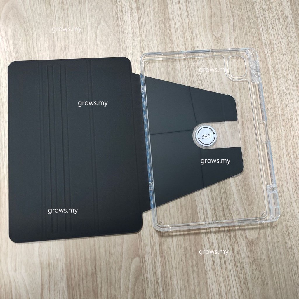 Ốp Máy Tính Bảng Trong Suốt Có Ngăn Đựng Bút Cho iPad 9th 10th Generation Pro 12.9 11 M2 Air 5 iPad 9 8 7 10.2 Pro 10.5 Air 3