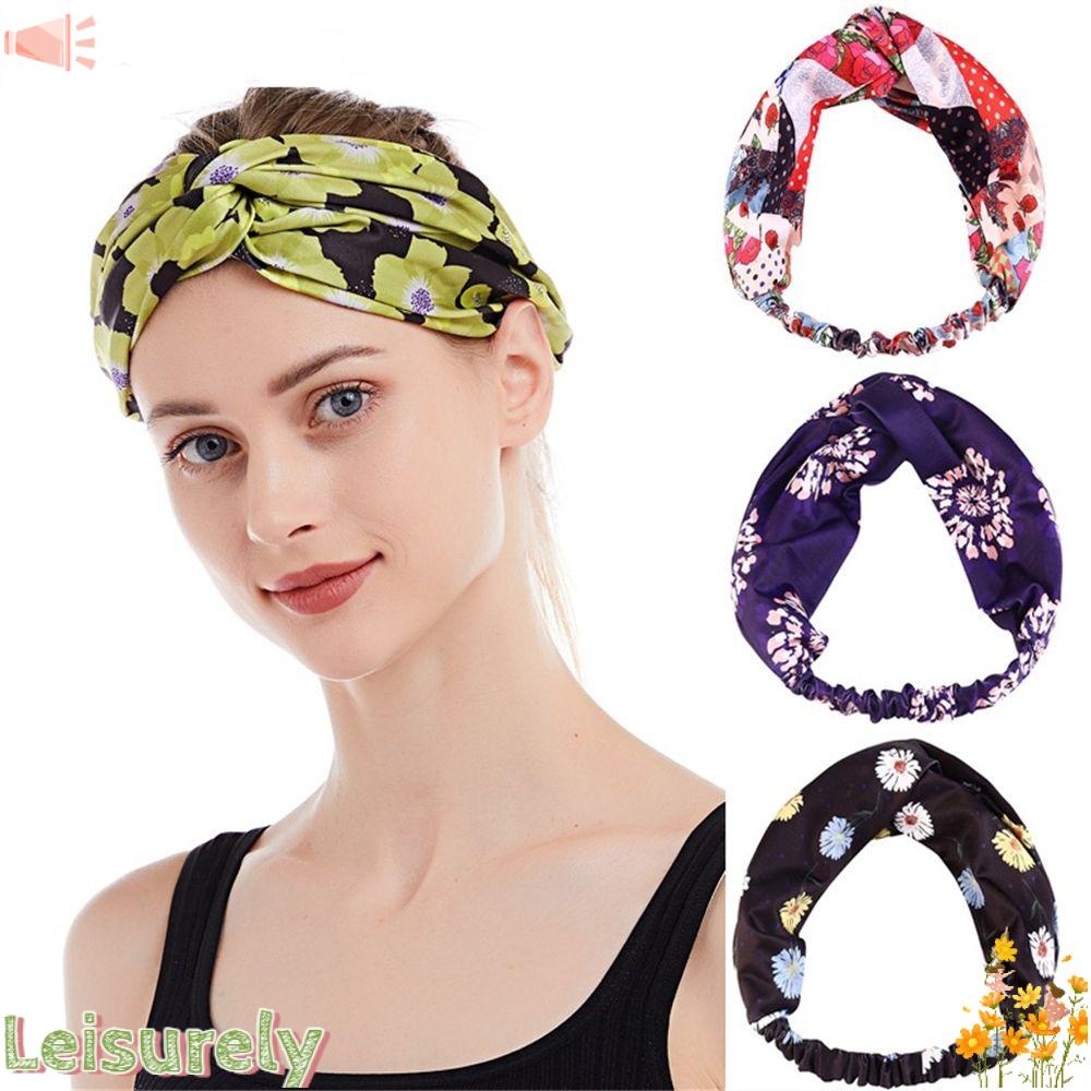 Băng Đô Thắt Nút Co Giãn In Họa Tiết Trái Cây Xinh Xắn