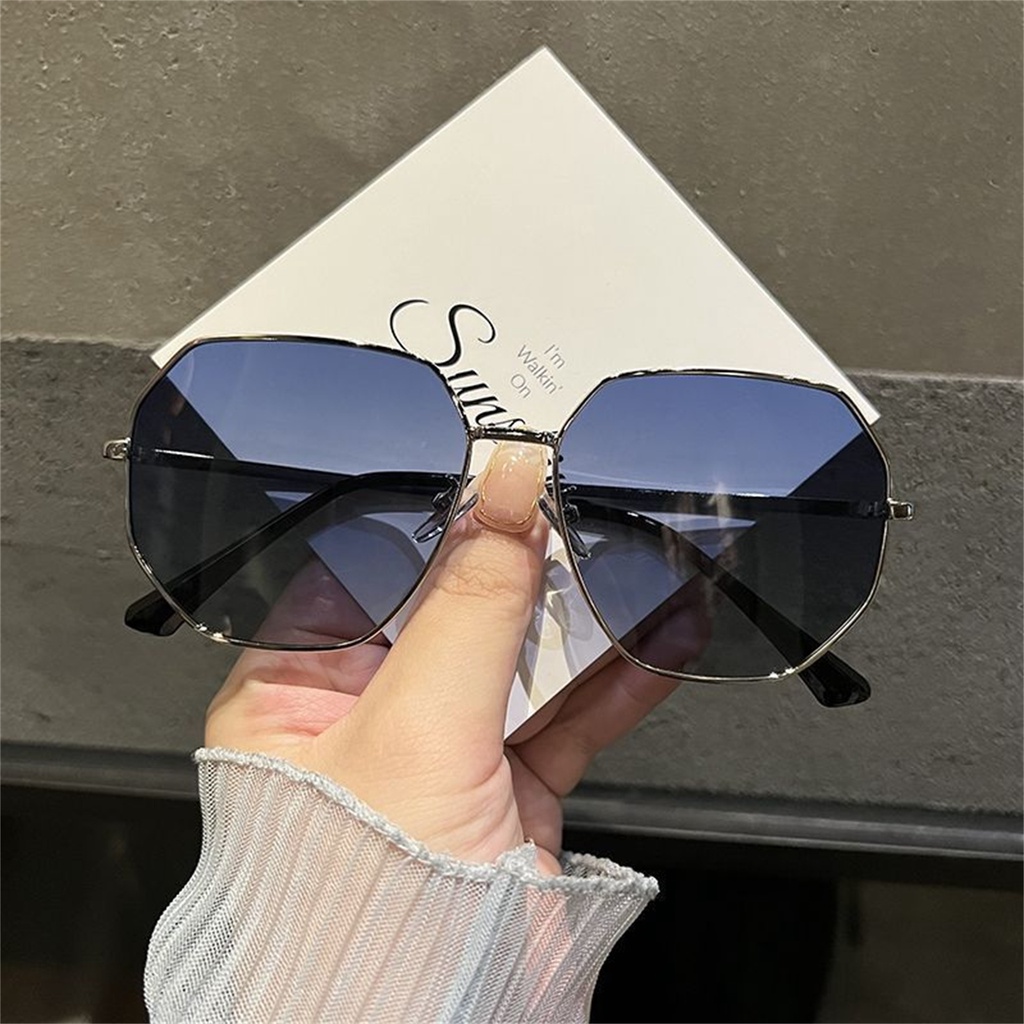 Đa giác kim loại Hàn Quốc kính râm