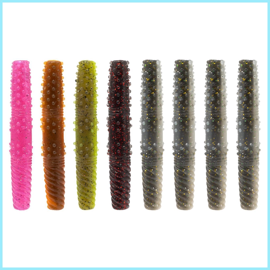 Set 8 Mồi Giả Nhử Cá Mềm 2.56in Bằng Nhựa tdevn