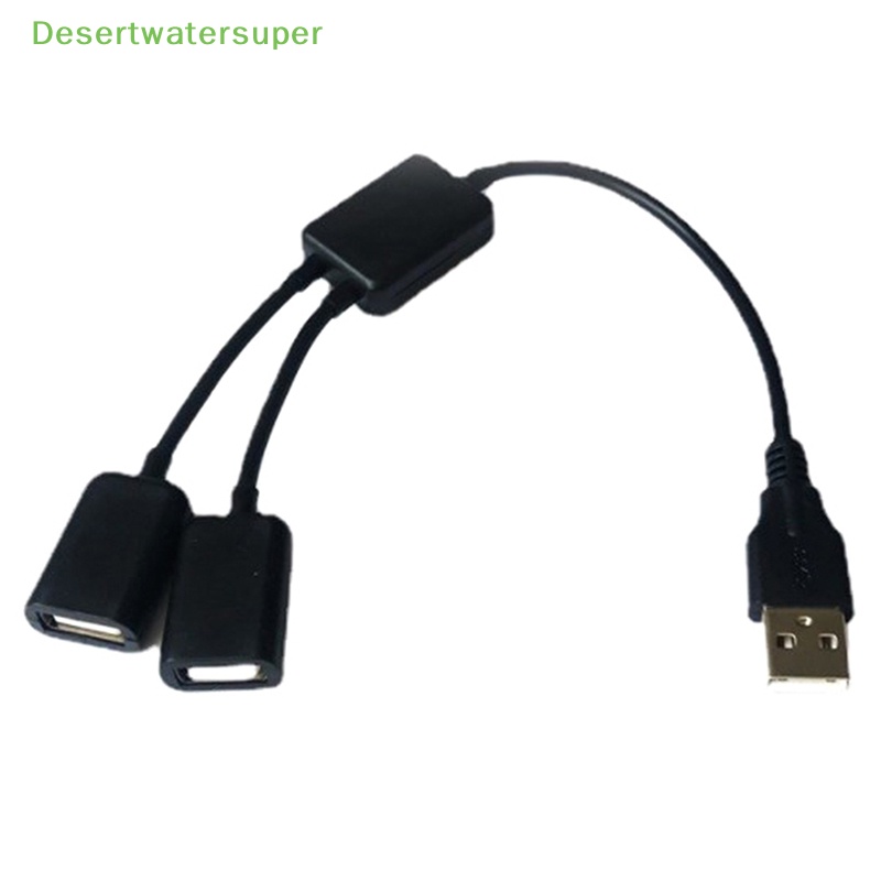 Dây Cáp OTG Chia Hai Cổng USB 2 Trong 1 Tiện Dụng