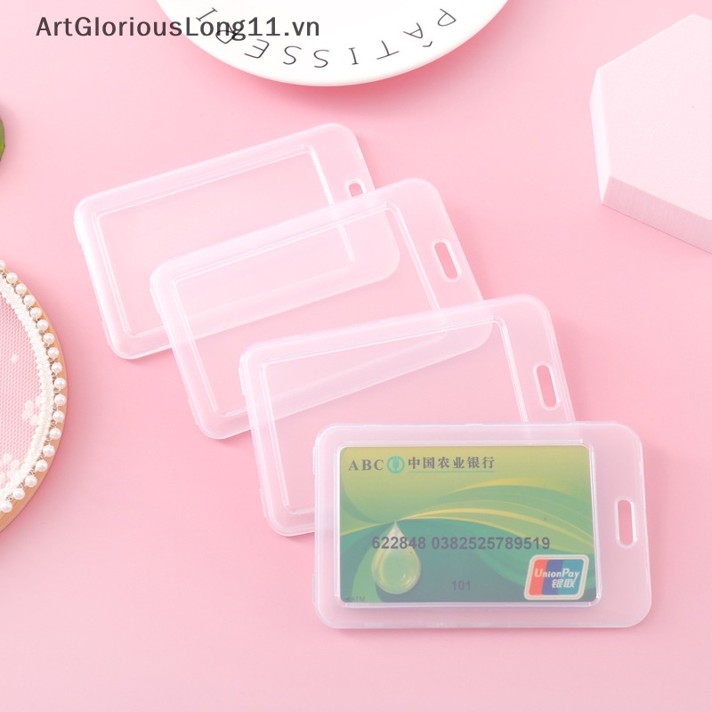 1 Bao Đựng Thẻ Tên Bằng Nhựa Trong Suốt Đơn Giản