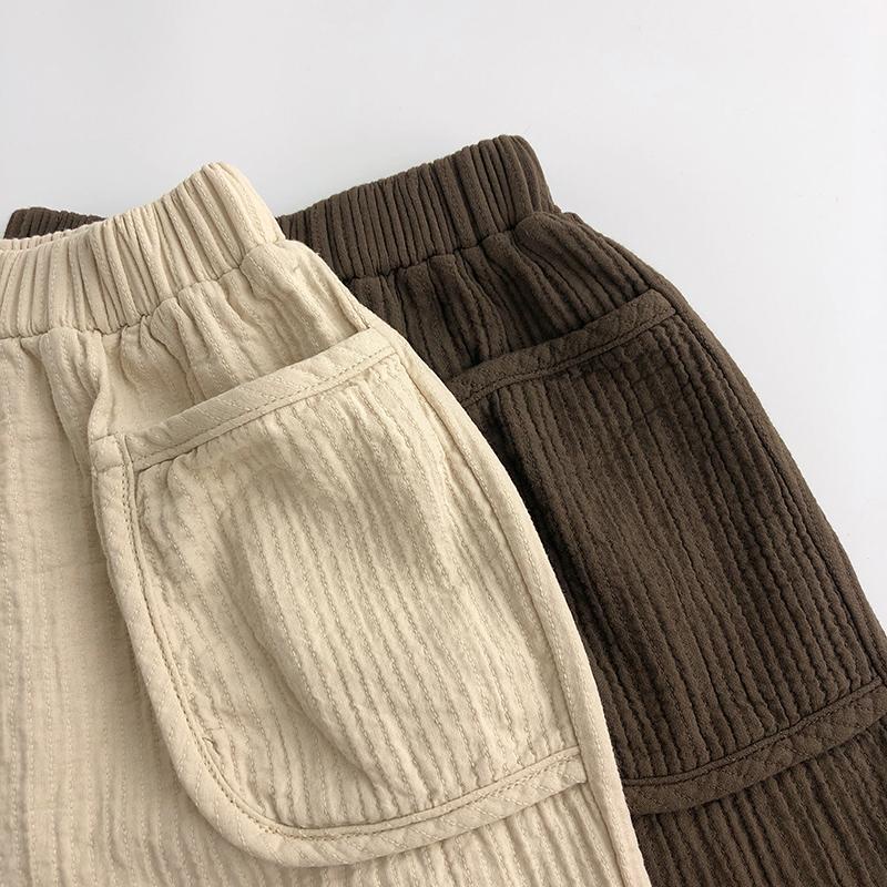 MNGRL Quần Ống Rộng Jogger Linen Mềm Mát Thoải Mái Mùa Hè Cho Bé Gái Bé Trai