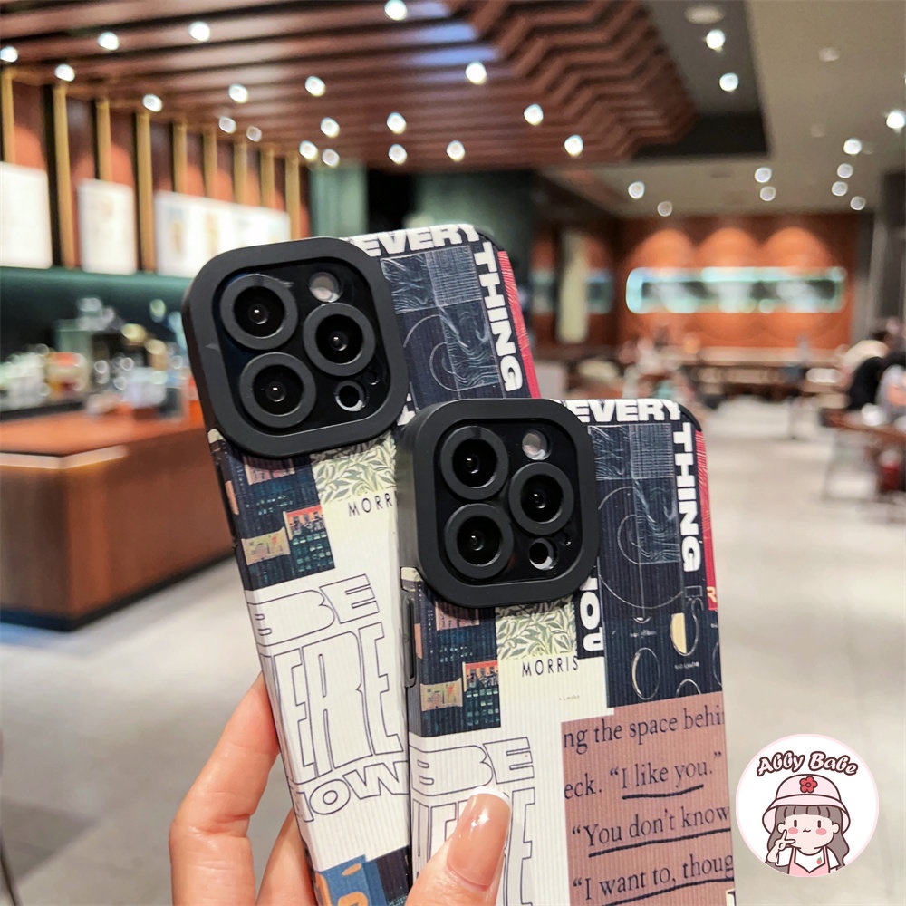 Ốp Điện Thoại Da Giả Viền TPU Dẻo Họa Tiết Tranh Sơn Dầu Chống Bụi Bẩn Cho IPhone 14 Pro Max 11 12 11 Pro Max X 7Plus