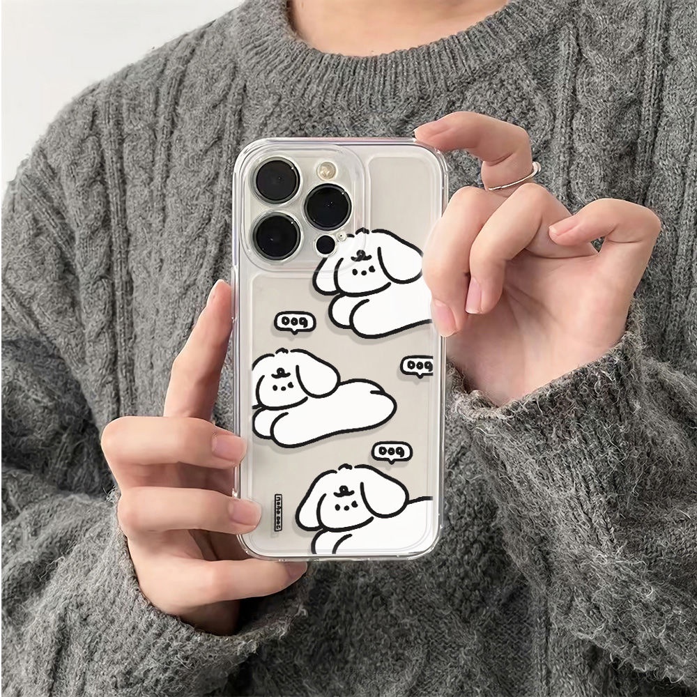 ✅Ốp Điện Thoại Mềm Chống Sốc In Hình Cún Dễ Thương Cho Iphone 12 1378plus max14pro 116Inch