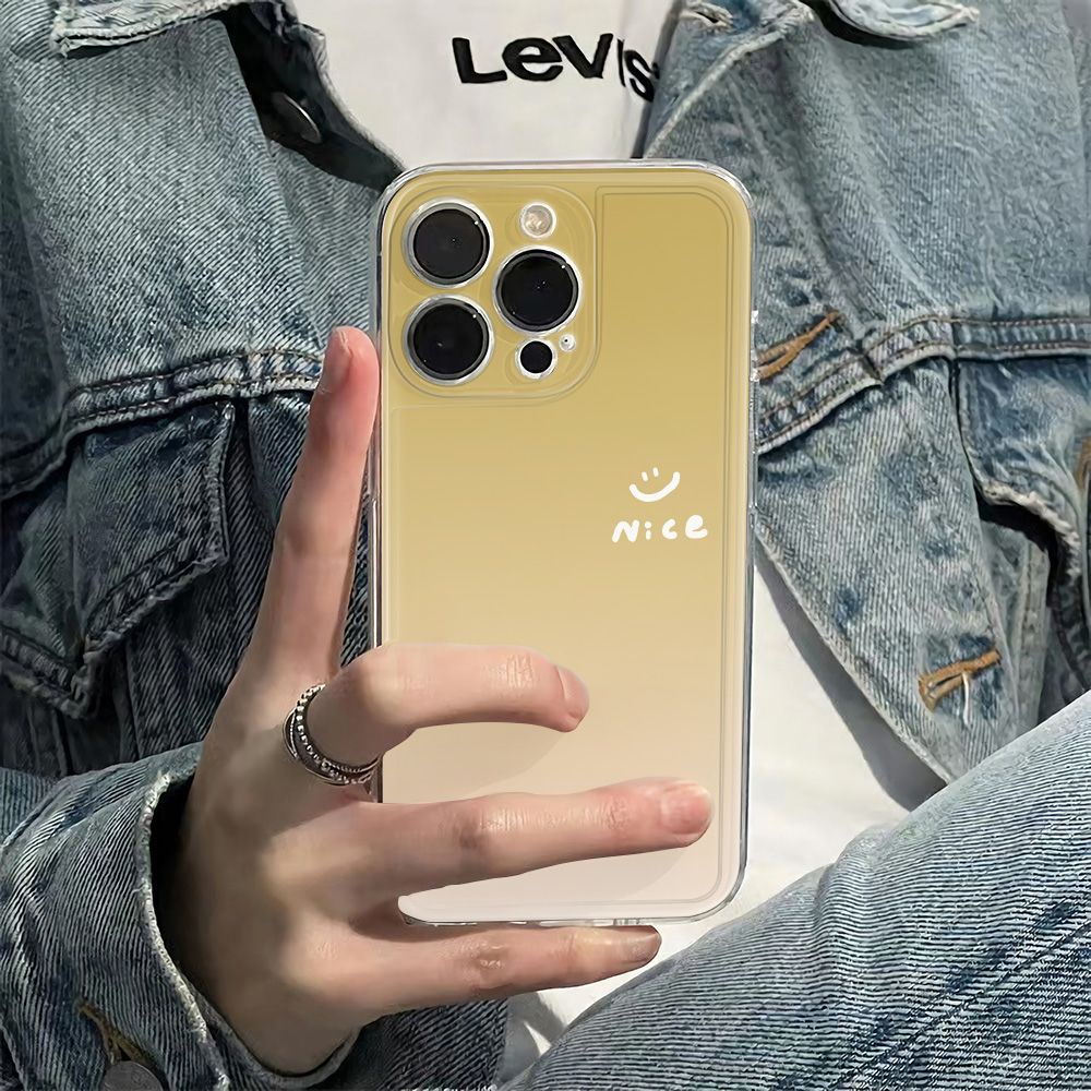 ✅Ốp Điện Thoại Mềm Chống Sốc In Hình Mặt Cười 78 Cho Iphone 12 13 6In14Pro 11 BAC6