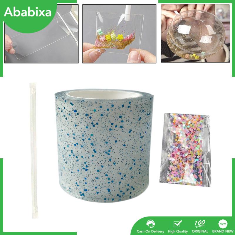 [Ababixa] Đồ Chơi Bong Bóng Đàn Hồi Không Dấu Vết Có Ống Hút Hai Mặt Tự Làm Đồ Thủ Công Giáo Dục Cho Bé Trai Bé Gái