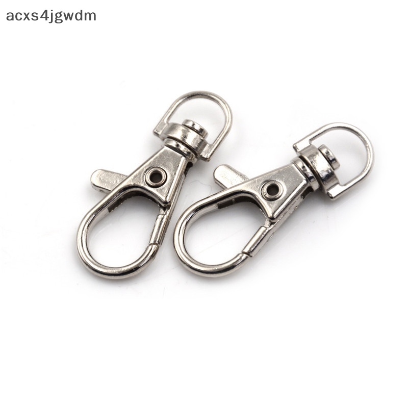 [Acxs4jgwdm] 10 cái/bộ tôm hùm Clasp xoay kích hoạt Clip Snap móc túi Xe móc Chìa Khóa Móc chìa khóa mới