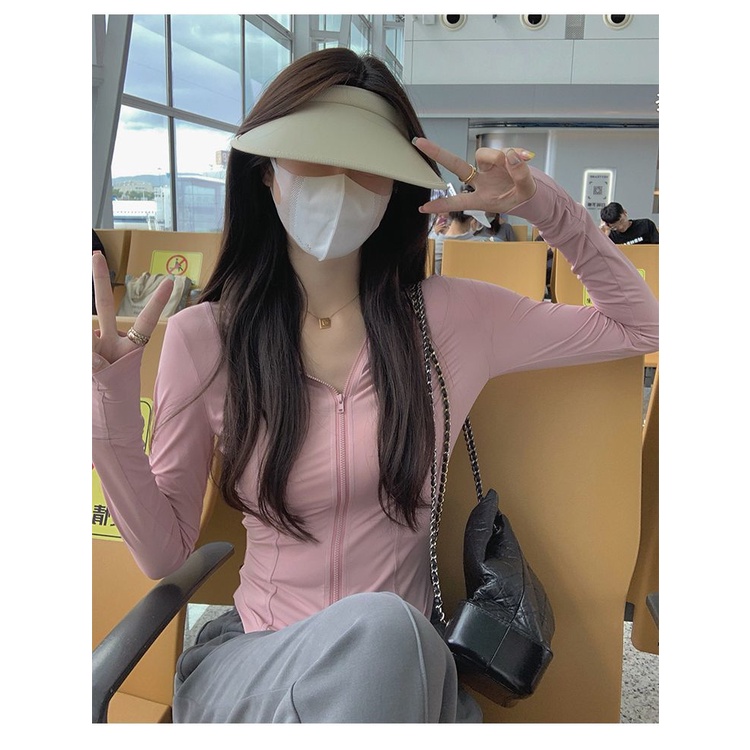 Áo Khoác Chống Nắng Và Tia UV Bằng Lụa Lạnh Mỏng Nhẹ Thoáng Khí Thời Trang Mùa Hè Cho Nữ