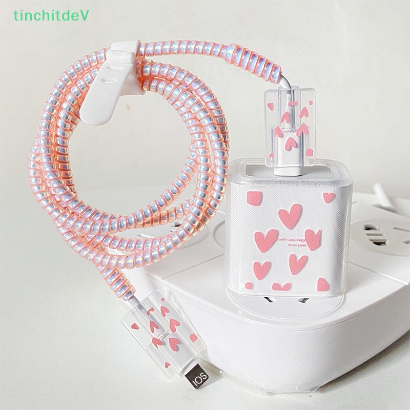 1 Bộ Vỏ Bảo Vệ Dây Cáp Sạc 18W / 20W Chất Lượng Cao