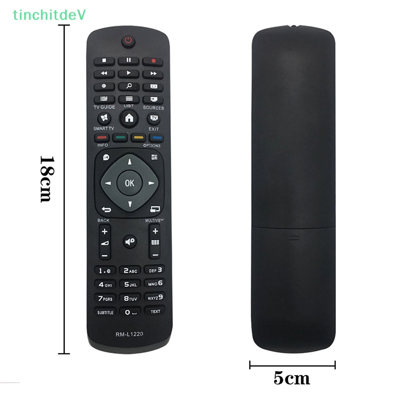 Điều Khiển Từ Xa RM-L1220 Thông Dụng Màu Đen Bằng ABS Chất Lượng Cao Cho TV Philips