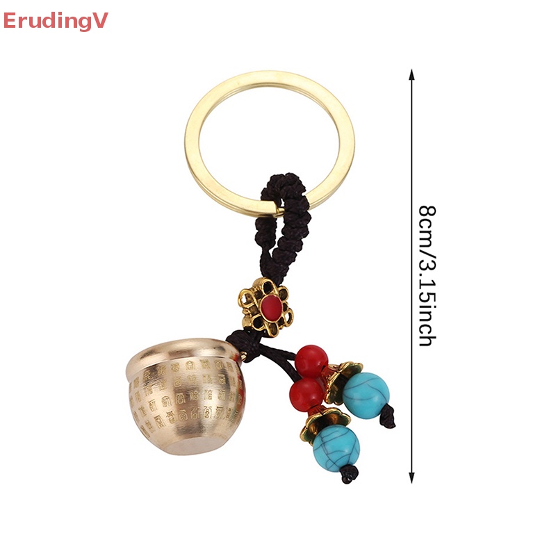 Mặt Dây Chuyền / Móc Chìa Khóa Bằng Đồng Thau Handmade Phong Thủy Cổ Điển