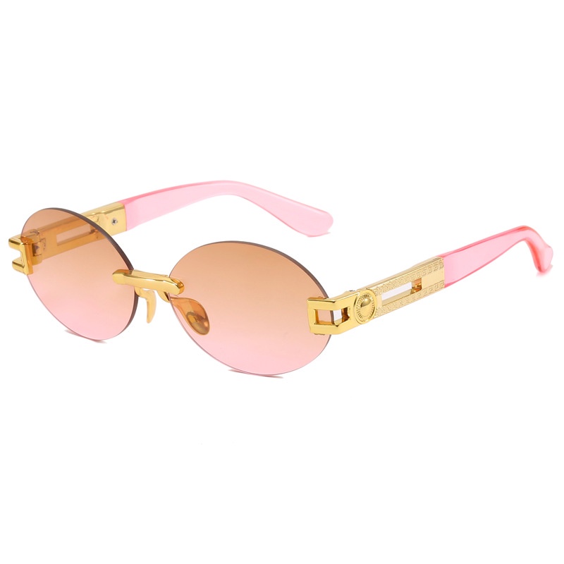 Kính Mát Hình oval Không Gọng Mới Cho Nam Nữ