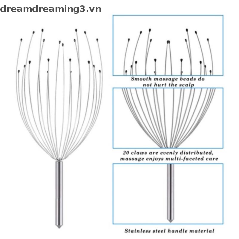 Dụng Cụ Mát Xa Da Đầu Với 20 Đầu Nhíp Massage Thư Giãn Sâu
