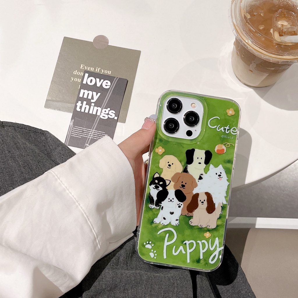 Ốp Điện Thoại IMD Hai Mặt Chống Sốc Kèm Dây Đeo Cho Apple IPhone 14 13 12 11 Pro Max