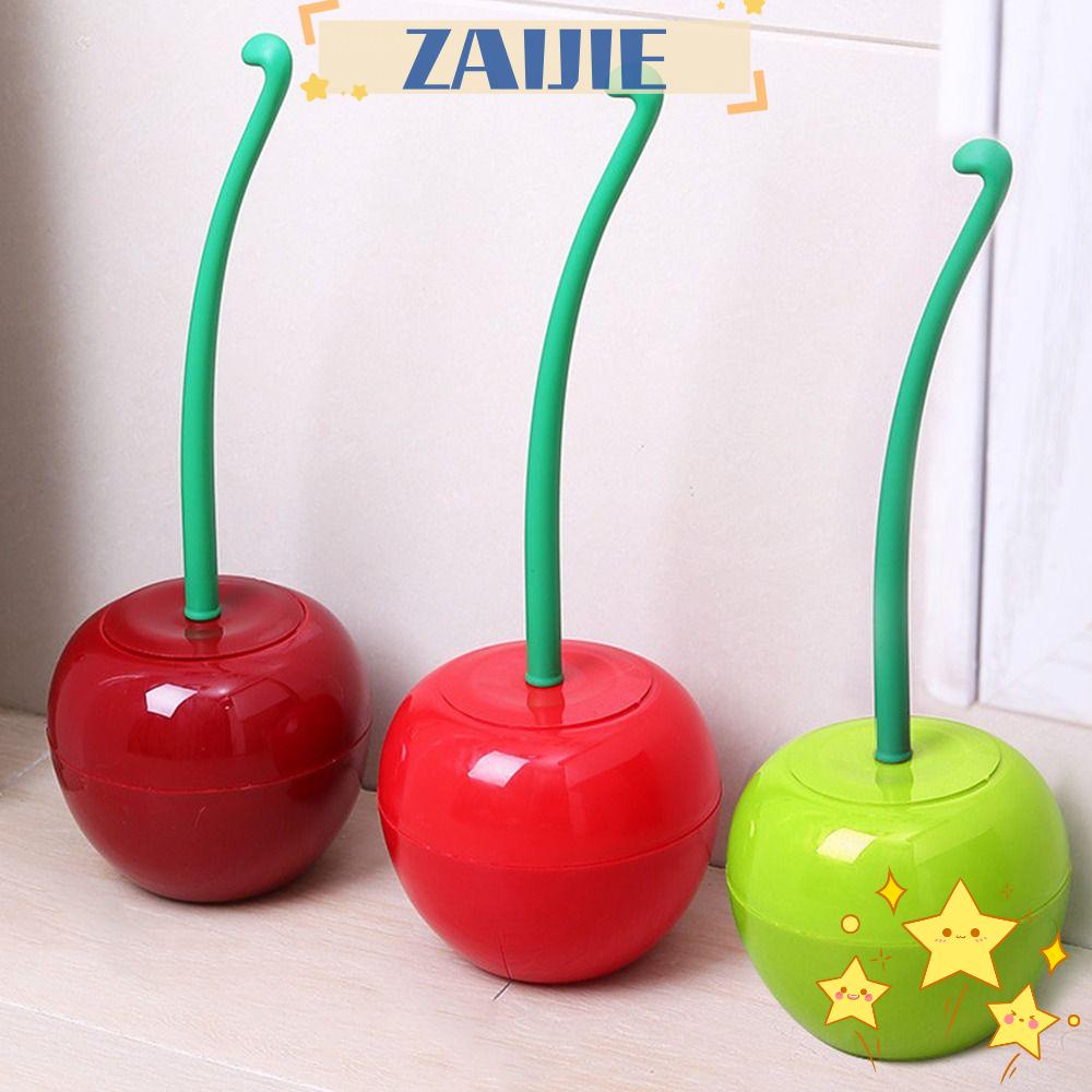 Bộ 24 Bàn Chải Cọ Rửa Toilet Cán Dài Hình Quả Cherry