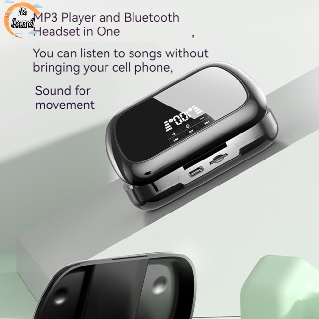 [IS] Tai Nghe Bluetooth Q2s Không Dây Có Màn Hình Kỹ Thuật Số Chống Thấm Nước Gắn Tai Kiểu Dáng Thể Thao