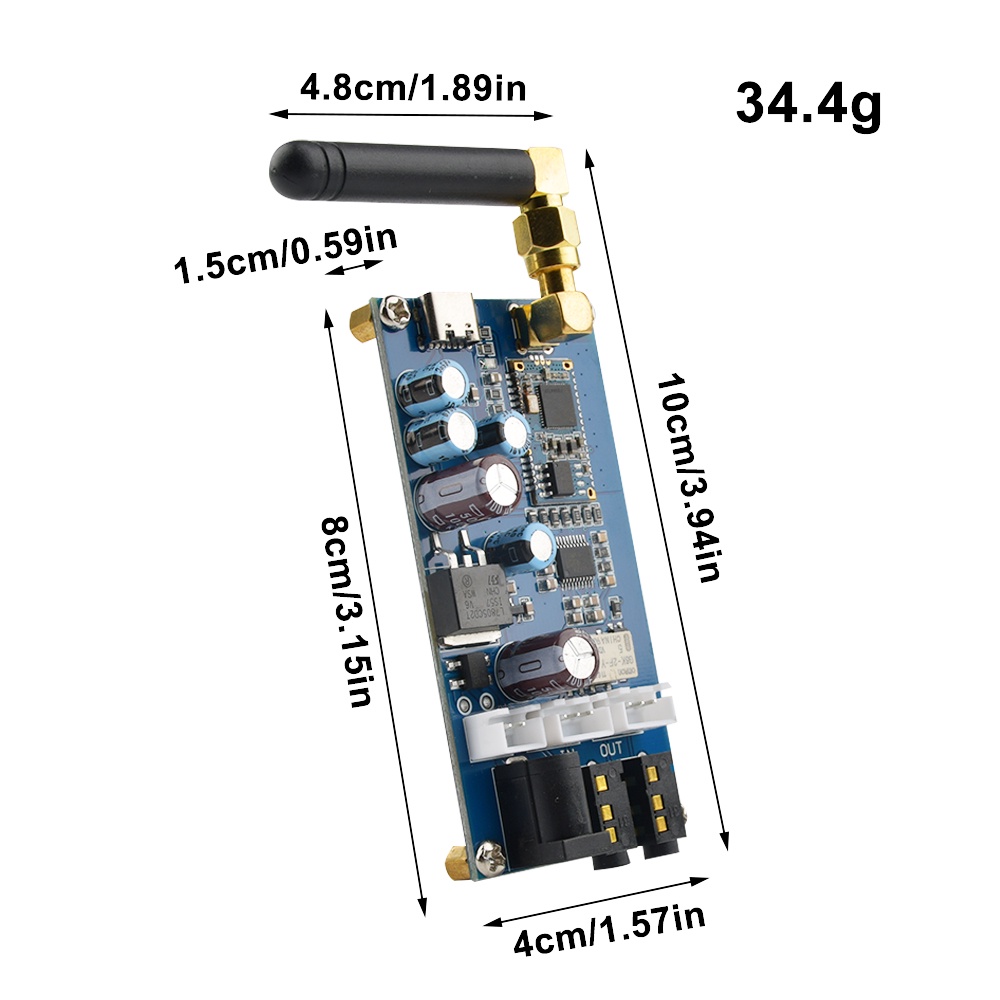 Bảng mạch RIRIHI khuếch đại âm thanh 5.0 PCM5102 AC6-20V/ DC6-20V/ DC5V chuyên dụng