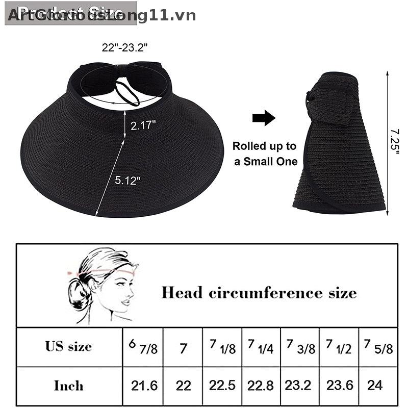 Mũ Rơm Rộng Vành Che Nắng Gấp Được Mẫu Mới 2023 Thời Trang Mùa Hè Cho Nữ