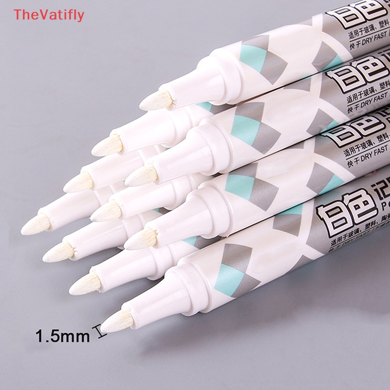 Set 1 / 3 Bút Đánh Dấu Lốp Xe Chống Thấm Nước Màu Trắng Ngòi 1.5mm