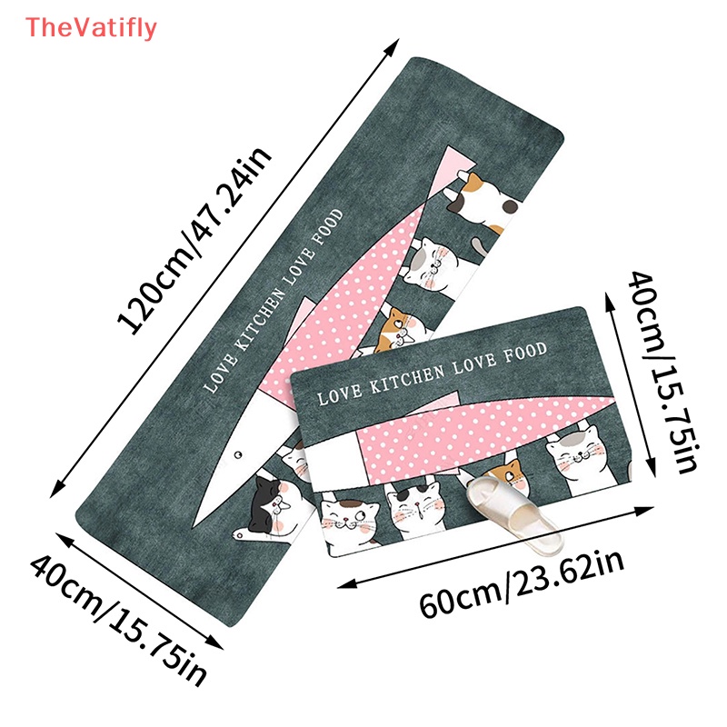 [Thevalifly] Thảm Lót Sàn Nhà Bếp Dài Phong Cách Bắc Âu