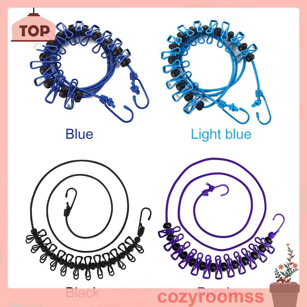 Dây Phơi Quần Áo Kèm 12 Kẹp Chống Trượt