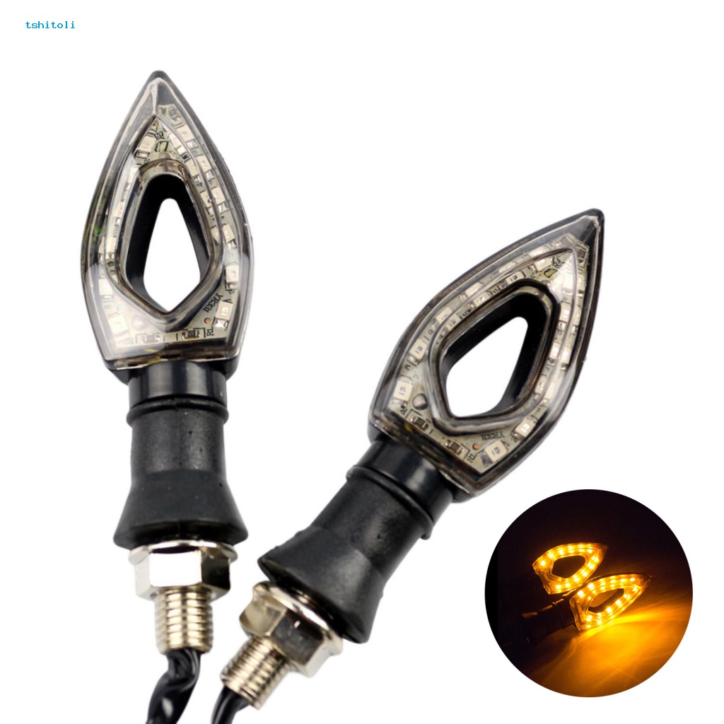 1 Cặp Đèn Tín Hiệu Xi Nhan Hình Trái Tim Cho Xe Máy