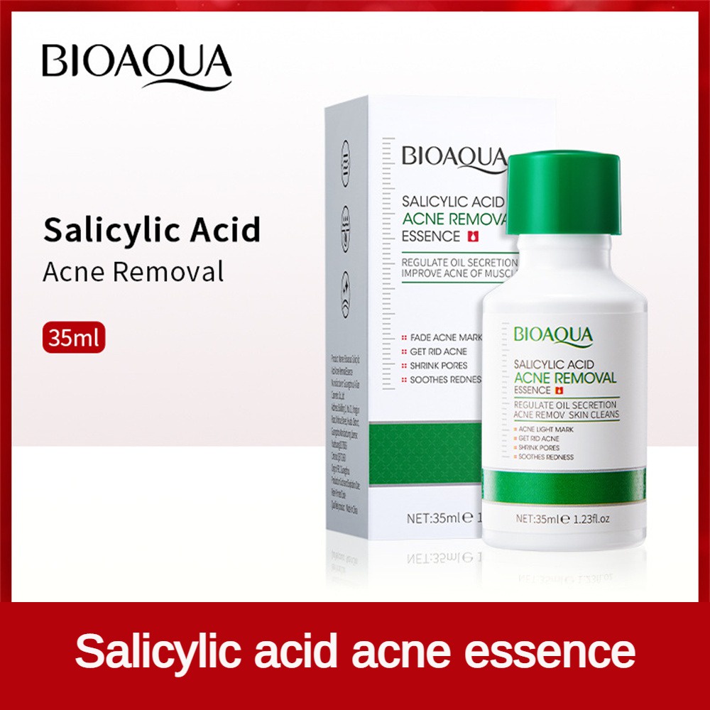 Tinh Chất Salicylic Acid Hỗ trợ giảm mụn Dưỡng Ẩm Kiềm Dầu Làm Sạch Da Se Khít Lỗ Chân Lông BIOAOUA 35ml