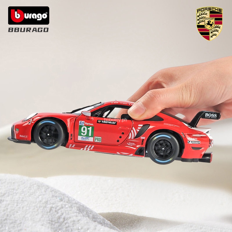 Mô Hình Xe Hơi Porsche 911 RSR LM 2020 Bằng Hợp Kim Tỉ Lệ 1 / 24 Bburago