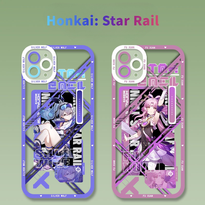 Honkai: Star Rail Phone Case Silver Wolf/Fu Xuan Compatible with iPhone 7plus/8plus Apple 14 Two-Dimensional Peripherals